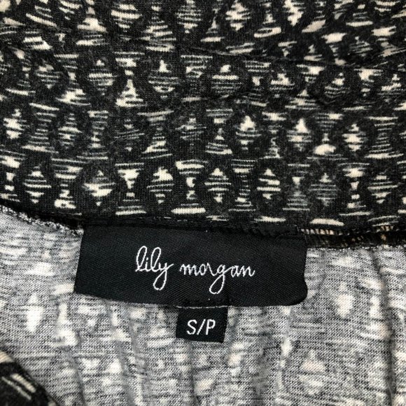 Patterned Flowing Storm Grey Ankle Length Maxi Skirt - Picture 5 of 6